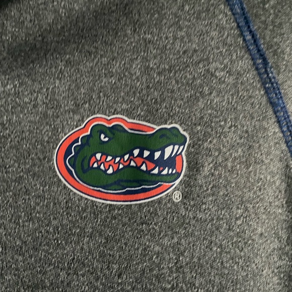 EUC Women’s Size L UF Gators Quarter Zip Lightweight Fitted Long Sleep Jacket - Picture 3 of 5